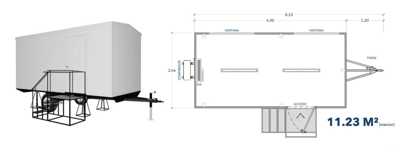 Plano técnico del modelo BPMF610